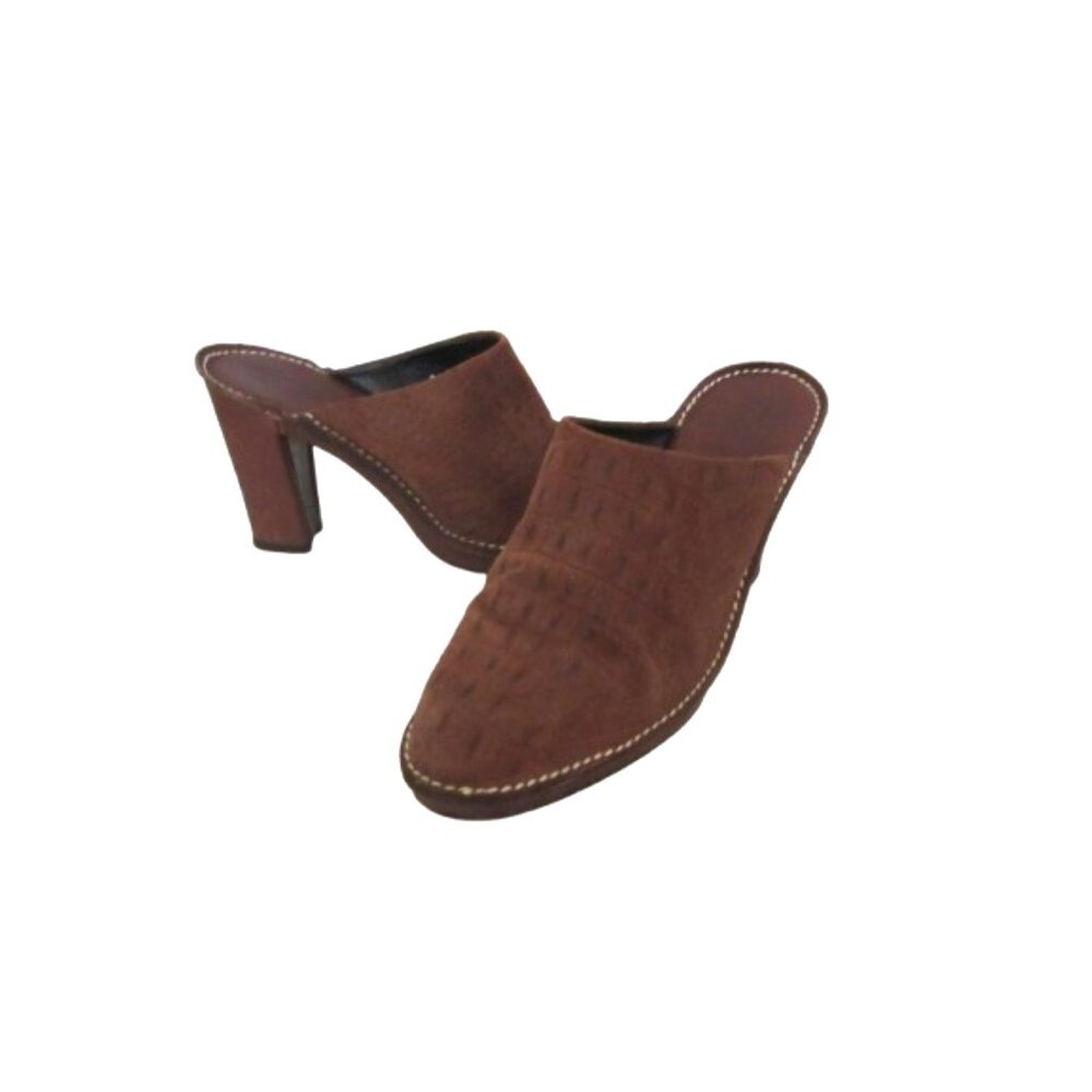 Donald J. Pliner Ollie Suede Pointed Toe Mules Shoes Size 8.5M
